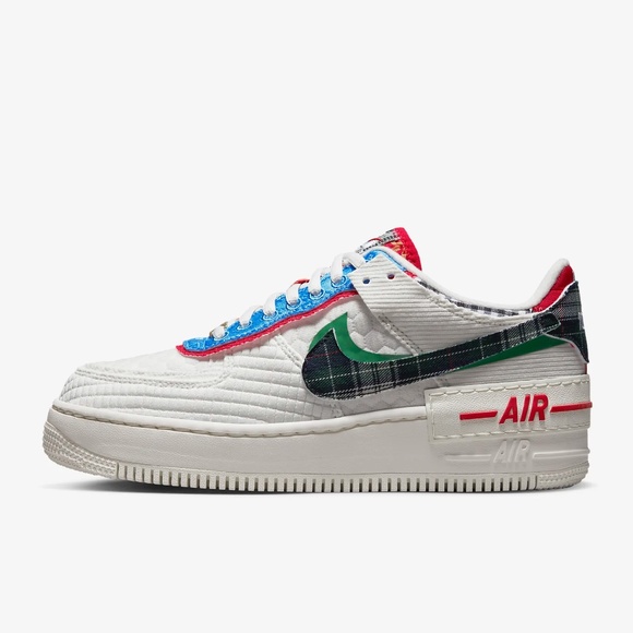 [NEW] Women's‎ Nike Air Force 1 Shadow Shoes White Size 8.5 DZ5193-100